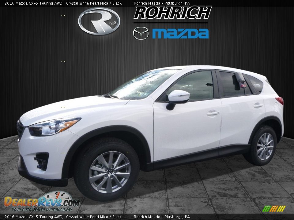 2016 Mazda CX-5 Touring AWD Crystal White Pearl Mica / Black Photo #4