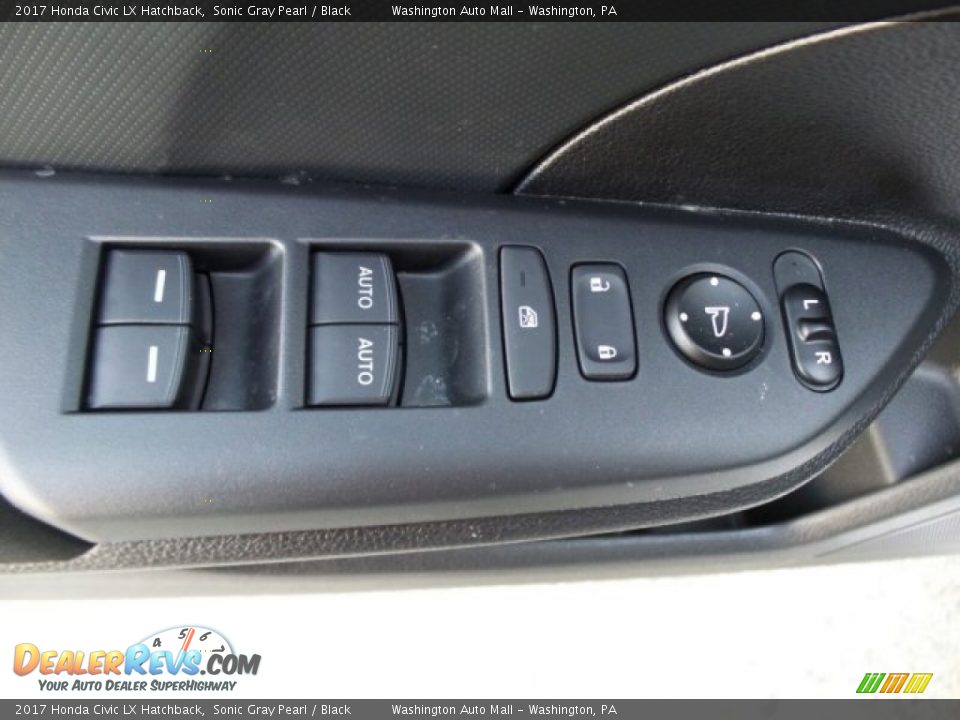 2017 Honda Civic LX Hatchback Sonic Gray Pearl / Black Photo #15