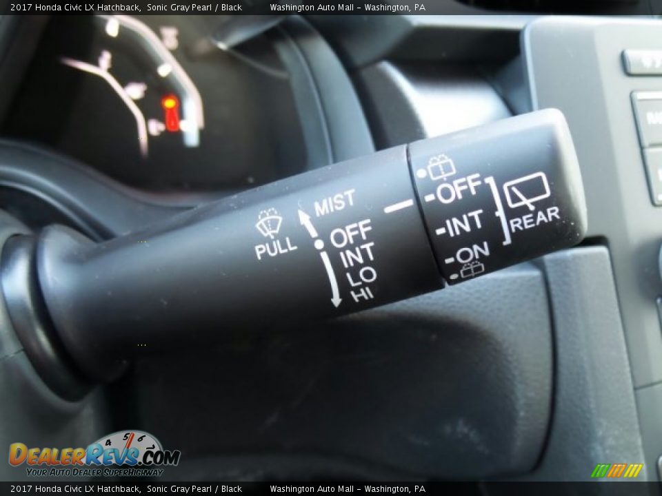 2017 Honda Civic LX Hatchback Sonic Gray Pearl / Black Photo #20