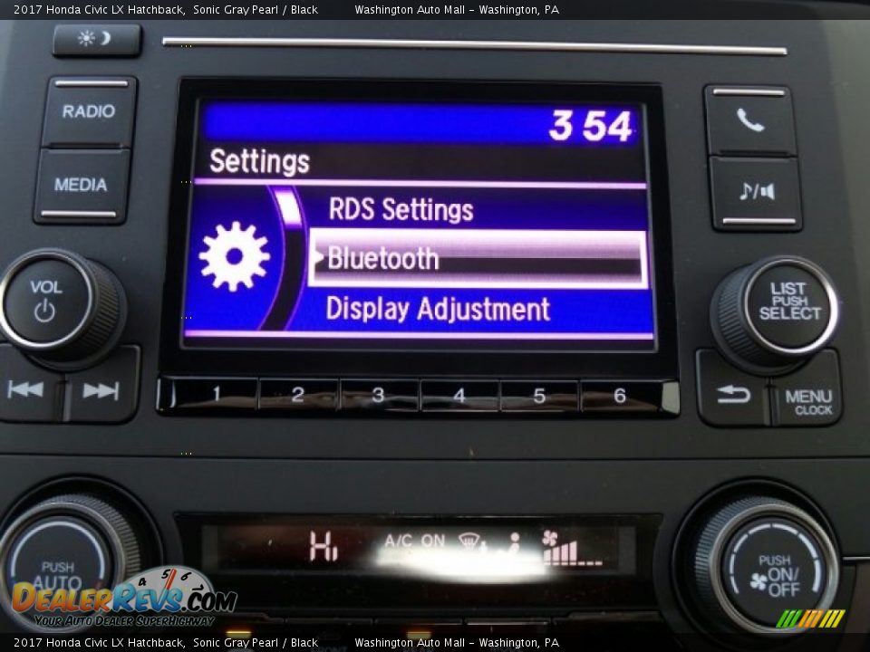 2017 Honda Civic LX Hatchback Sonic Gray Pearl / Black Photo #23