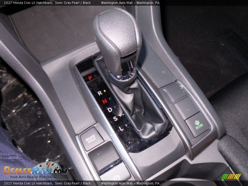 2017 Honda Civic LX Hatchback Sonic Gray Pearl / Black Photo #24