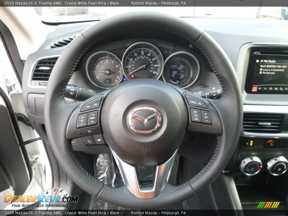 2016 Mazda CX-5 Touring AWD Crystal White Pearl Mica / Black Photo #14