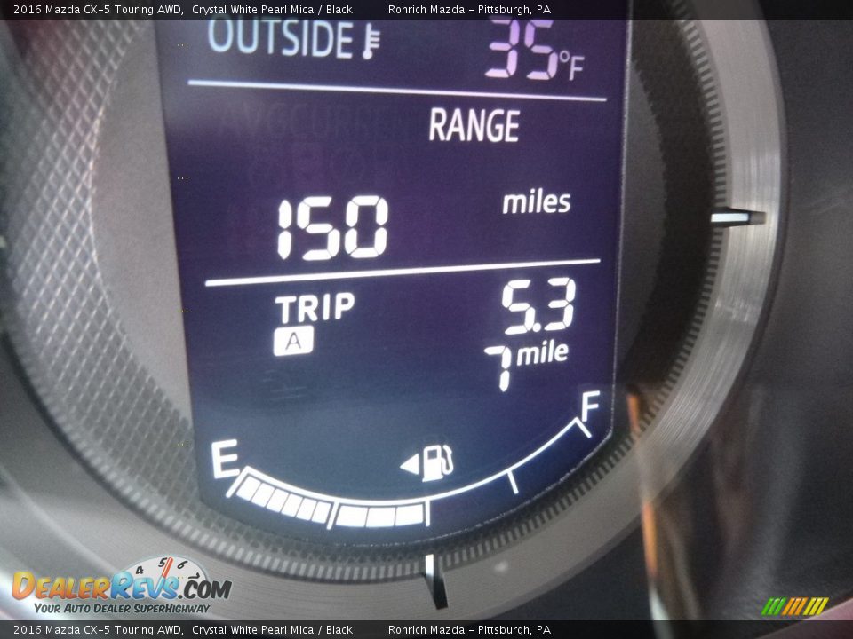 2016 Mazda CX-5 Touring AWD Crystal White Pearl Mica / Black Photo #20
