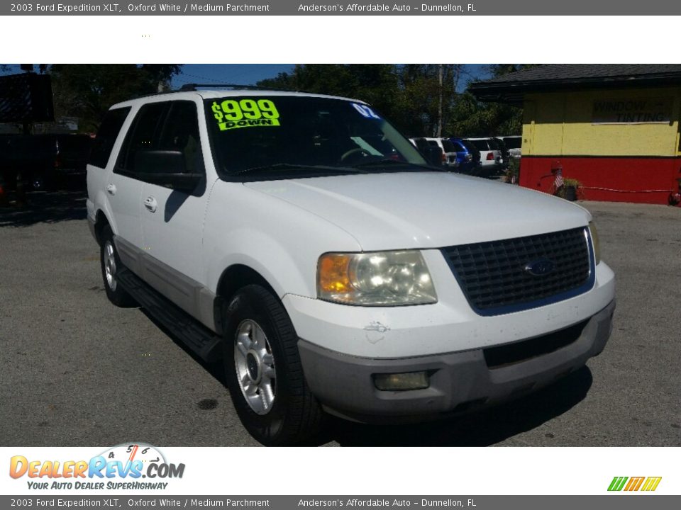 2003 Ford Expedition XLT Oxford White / Medium Parchment Photo #1