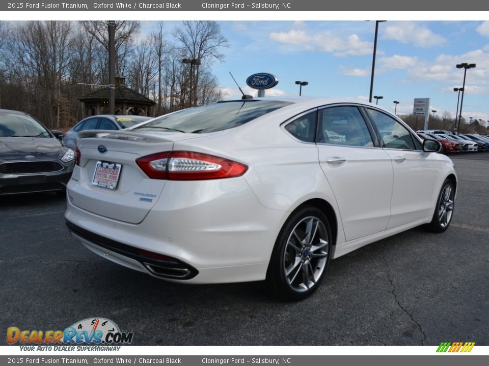 2015 Ford Fusion Titanium Oxford White / Charcoal Black Photo #3
