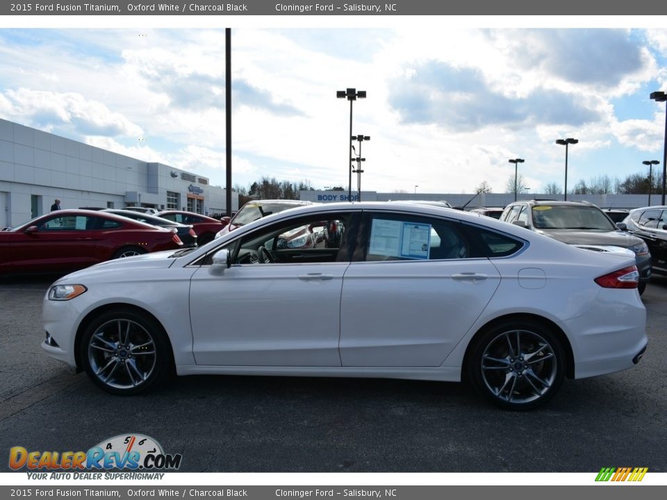 2015 Ford Fusion Titanium Oxford White / Charcoal Black Photo #5