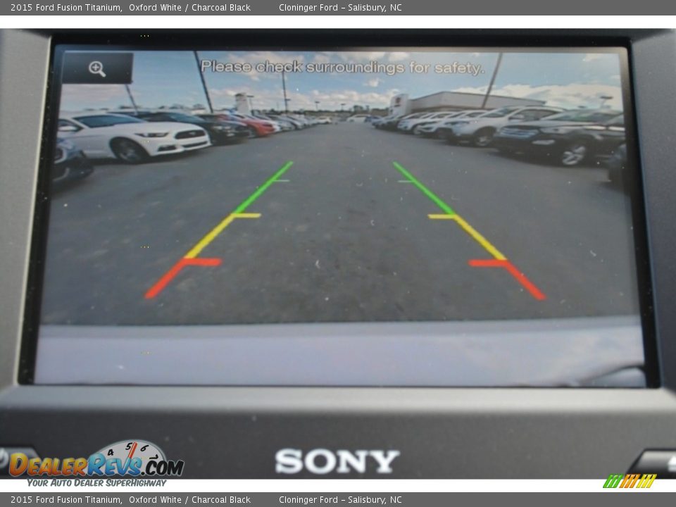 2015 Ford Fusion Titanium Oxford White / Charcoal Black Photo #19