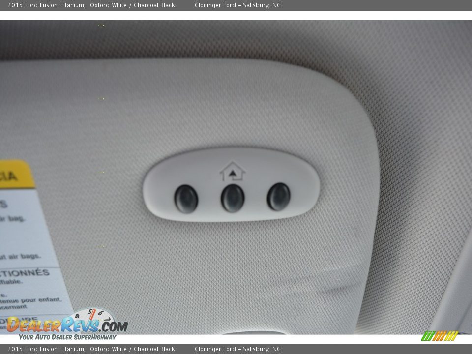 2015 Ford Fusion Titanium Oxford White / Charcoal Black Photo #25