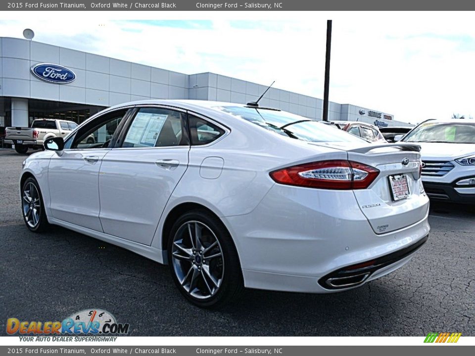 2015 Ford Fusion Titanium Oxford White / Charcoal Black Photo #29