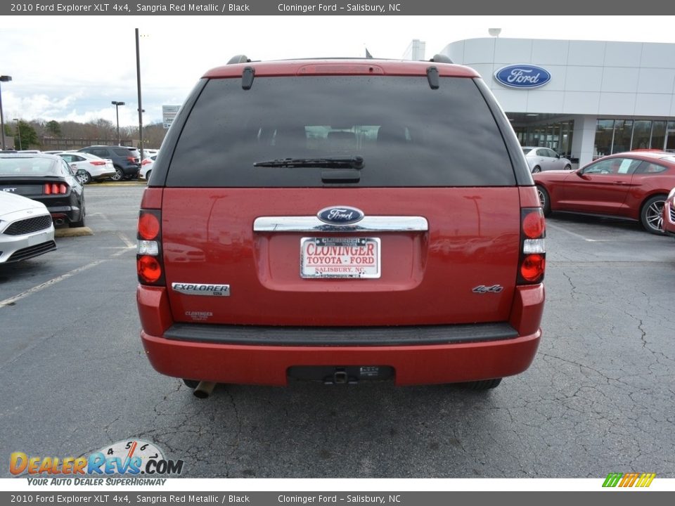 2010 Ford Explorer XLT 4x4 Sangria Red Metallic / Black Photo #4