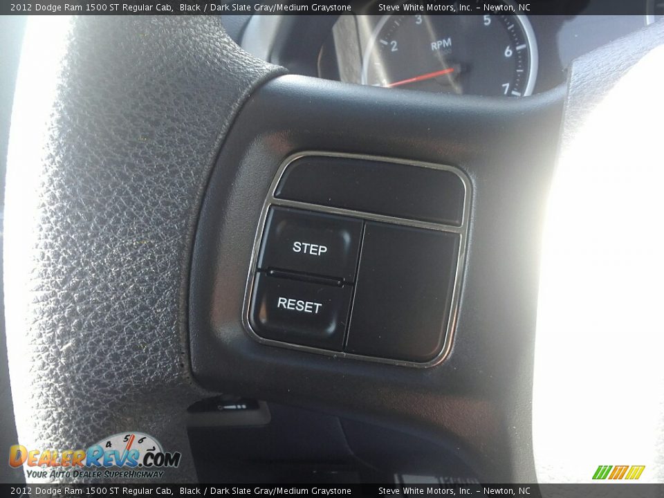 2012 Dodge Ram 1500 ST Regular Cab Black / Dark Slate Gray/Medium Graystone Photo #14
