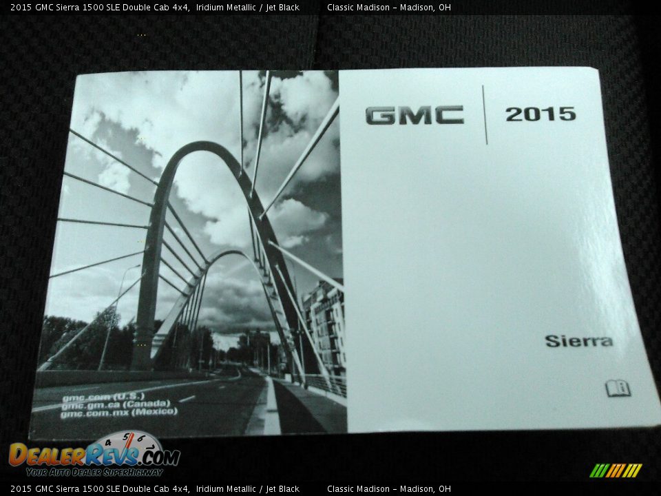 2015 GMC Sierra 1500 SLE Double Cab 4x4 Iridium Metallic / Jet Black Photo #18
