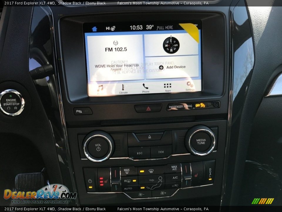 2017 Ford Explorer XLT 4WD Shadow Black / Ebony Black Photo #12