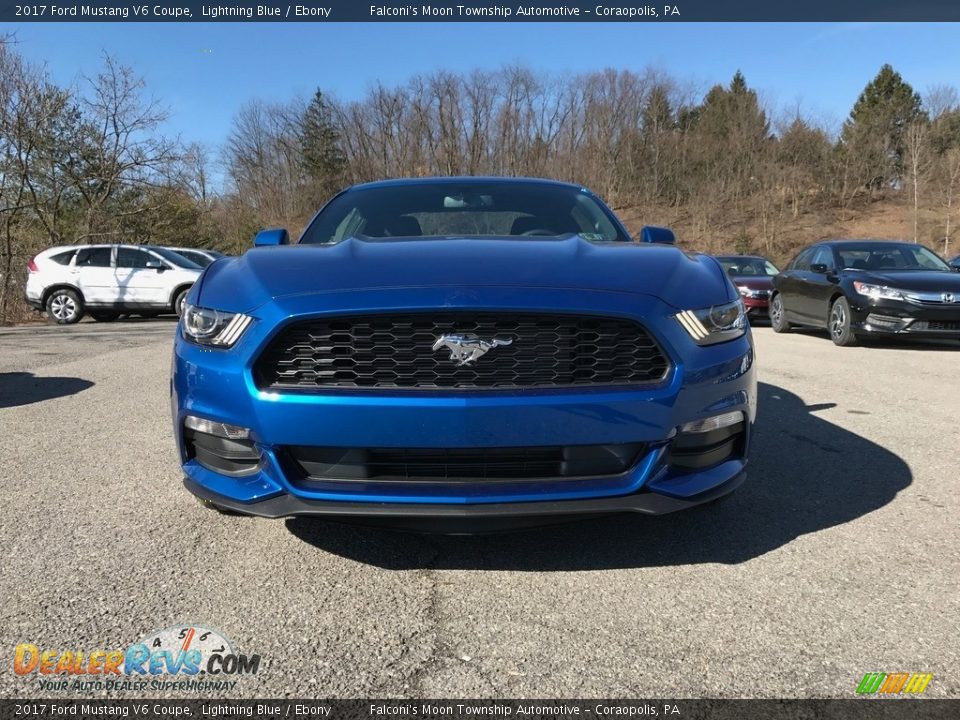 2017 Ford Mustang V6 Coupe Lightning Blue / Ebony Photo #2