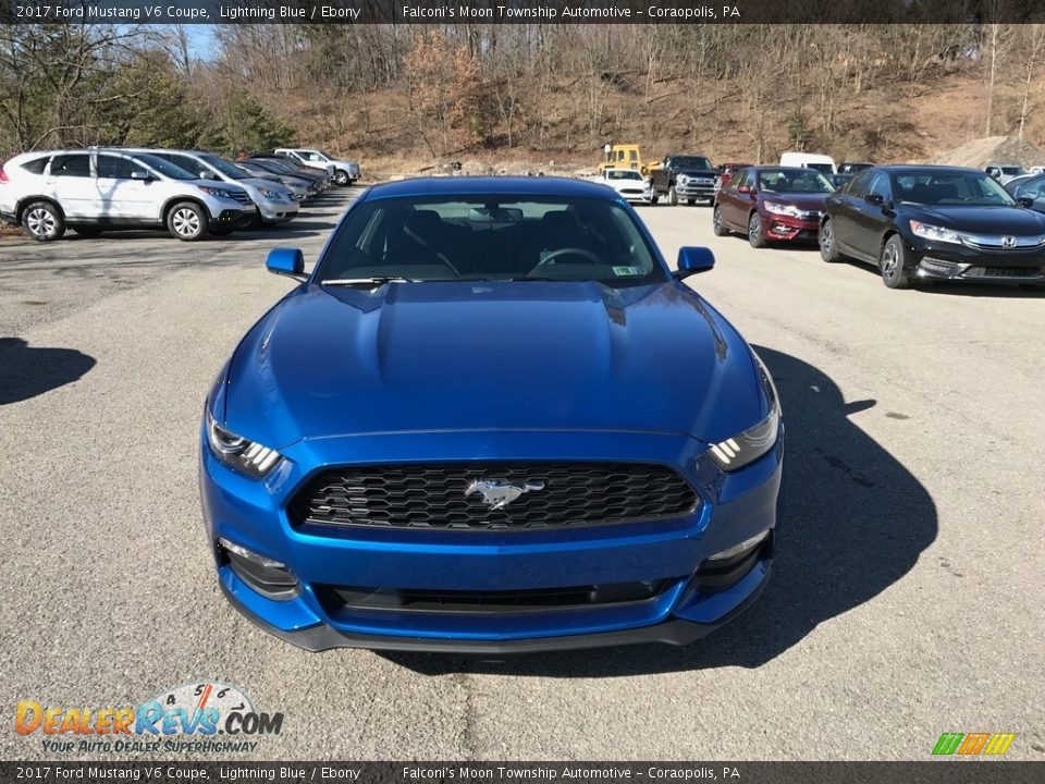2017 Ford Mustang V6 Coupe Lightning Blue / Ebony Photo #3