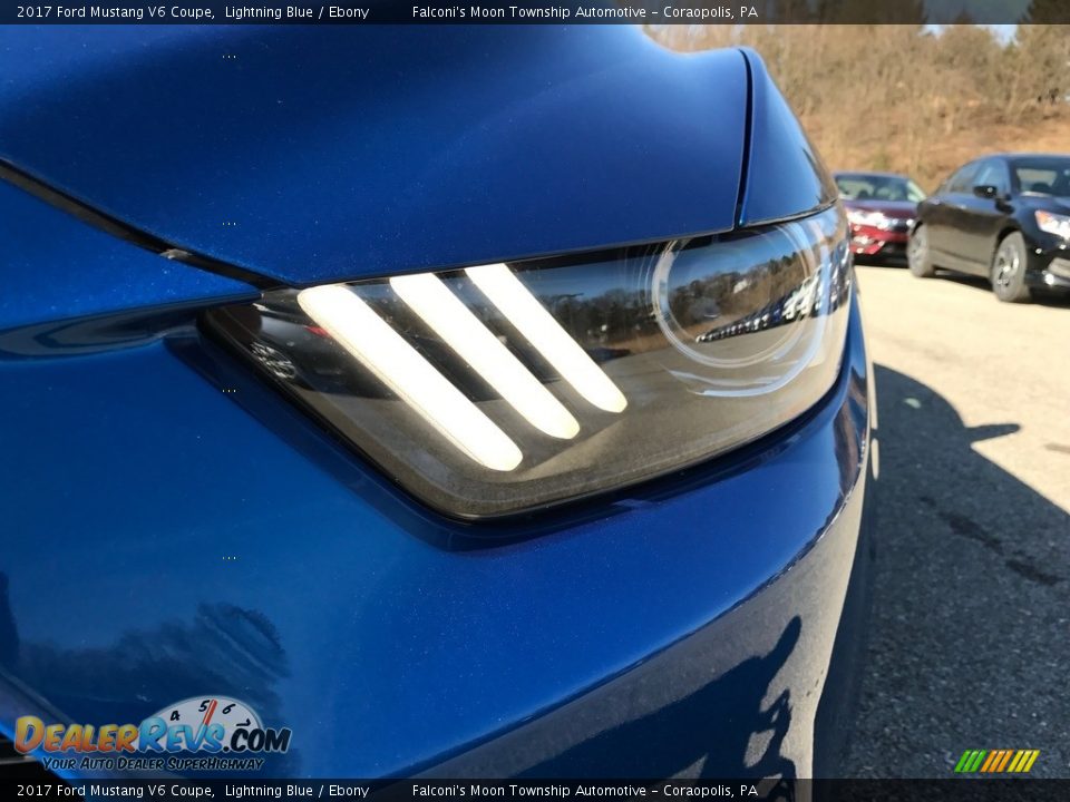 2017 Ford Mustang V6 Coupe Lightning Blue / Ebony Photo #4