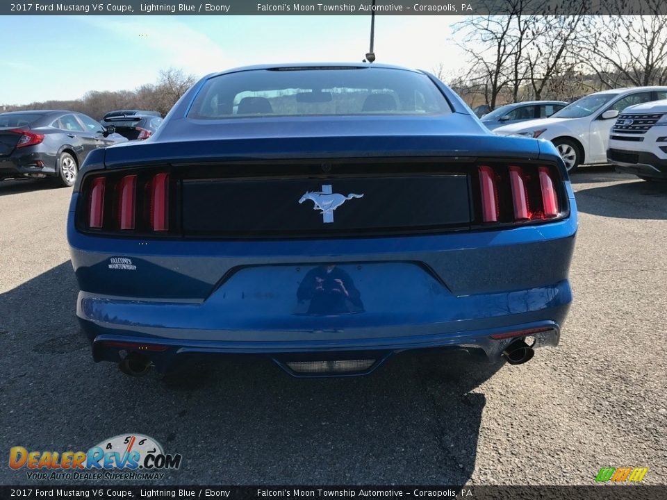 2017 Ford Mustang V6 Coupe Lightning Blue / Ebony Photo #7