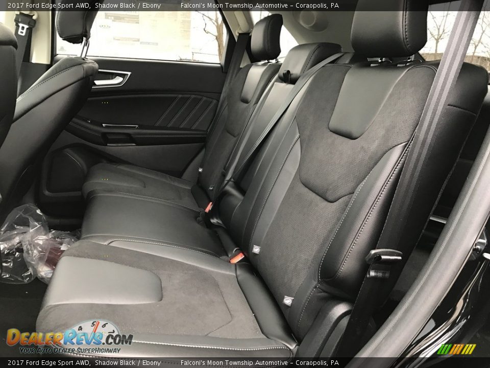 Rear Seat of 2017 Ford Edge Sport AWD Photo #9