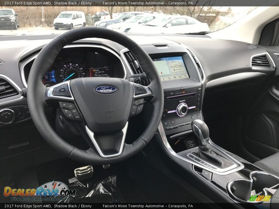 Dashboard of 2017 Ford Edge Sport AWD Photo #10