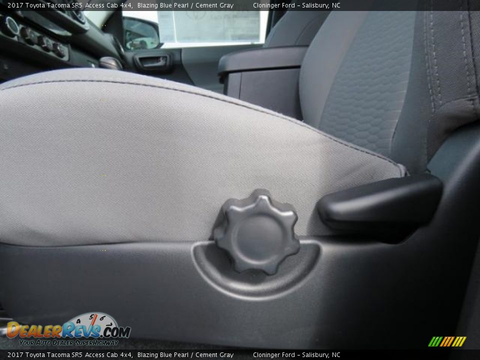 2017 Toyota Tacoma SR5 Access Cab 4x4 Blazing Blue Pearl / Cement Gray Photo #10