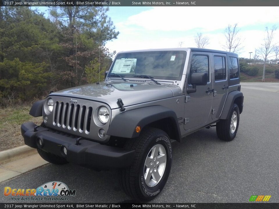 2017 Jeep Wrangler Unlimited Sport 4x4 Billet Silver Metallic / Black Photo #2