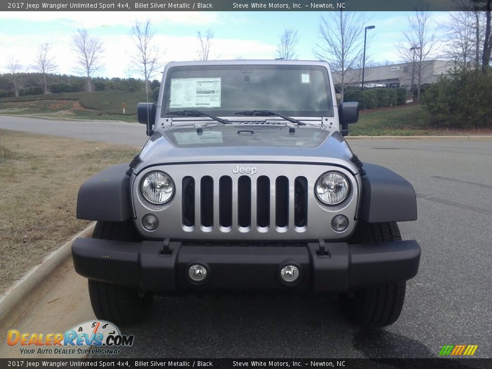 2017 Jeep Wrangler Unlimited Sport 4x4 Billet Silver Metallic / Black Photo #3