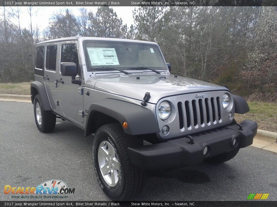 2017 Jeep Wrangler Unlimited Sport 4x4 Billet Silver Metallic / Black Photo #4