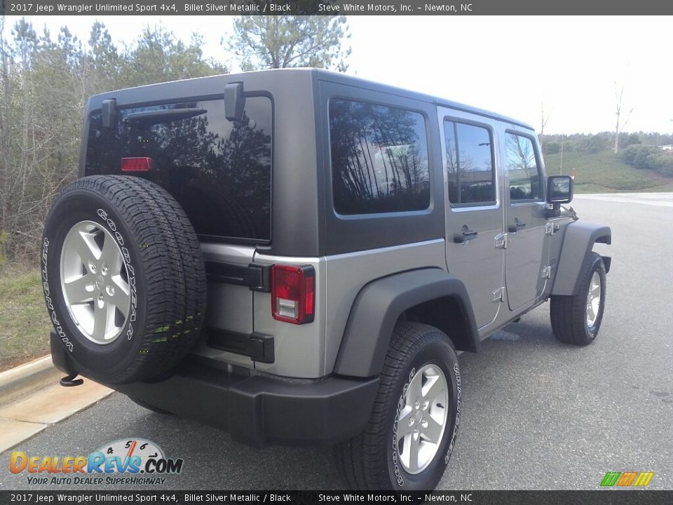 2017 Jeep Wrangler Unlimited Sport 4x4 Billet Silver Metallic / Black Photo #6