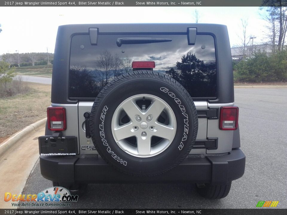2017 Jeep Wrangler Unlimited Sport 4x4 Billet Silver Metallic / Black Photo #7