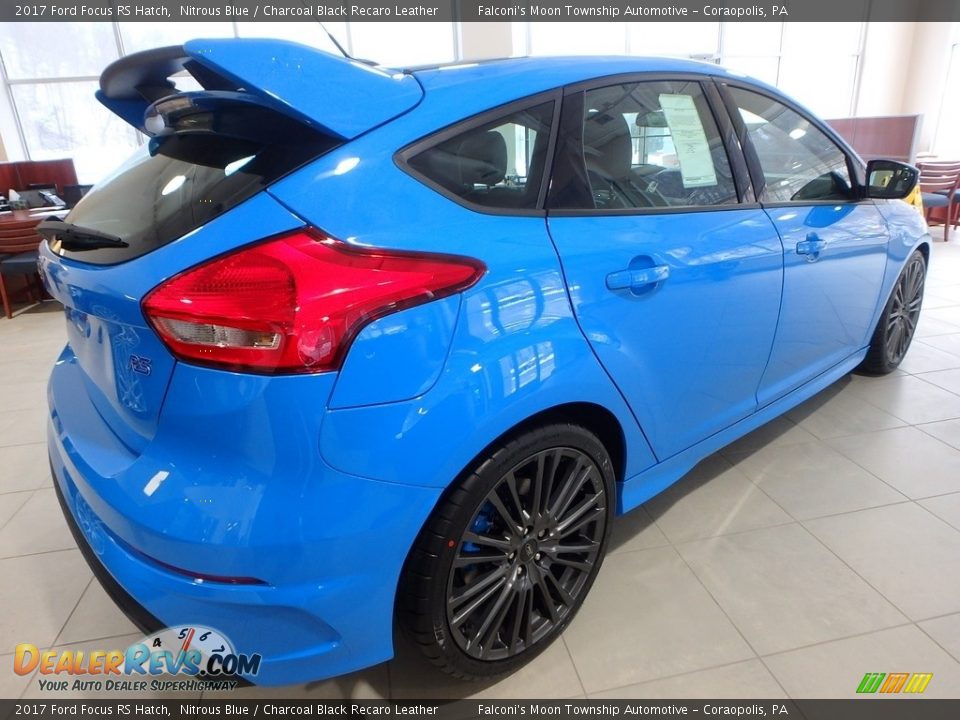 2017 Ford Focus RS Hatch Nitrous Blue / Charcoal Black Recaro Leather Photo #2