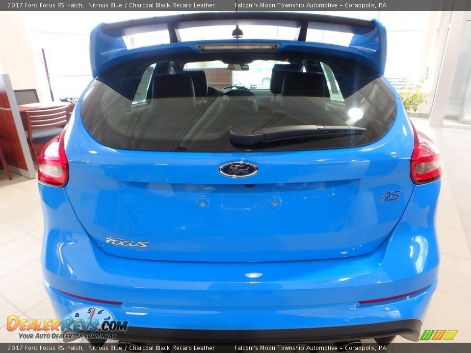 2017 Ford Focus RS Hatch Nitrous Blue / Charcoal Black Recaro Leather Photo #3