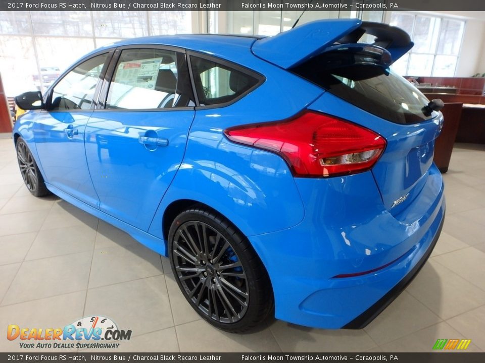 2017 Ford Focus RS Hatch Nitrous Blue / Charcoal Black Recaro Leather Photo #5