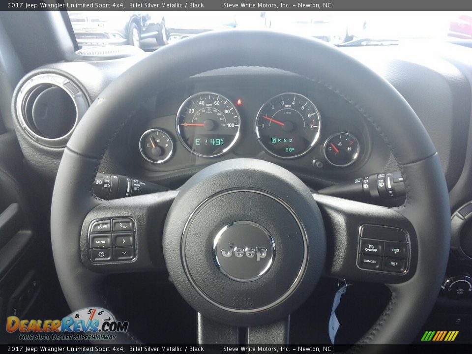 2017 Jeep Wrangler Unlimited Sport 4x4 Billet Silver Metallic / Black Photo #17
