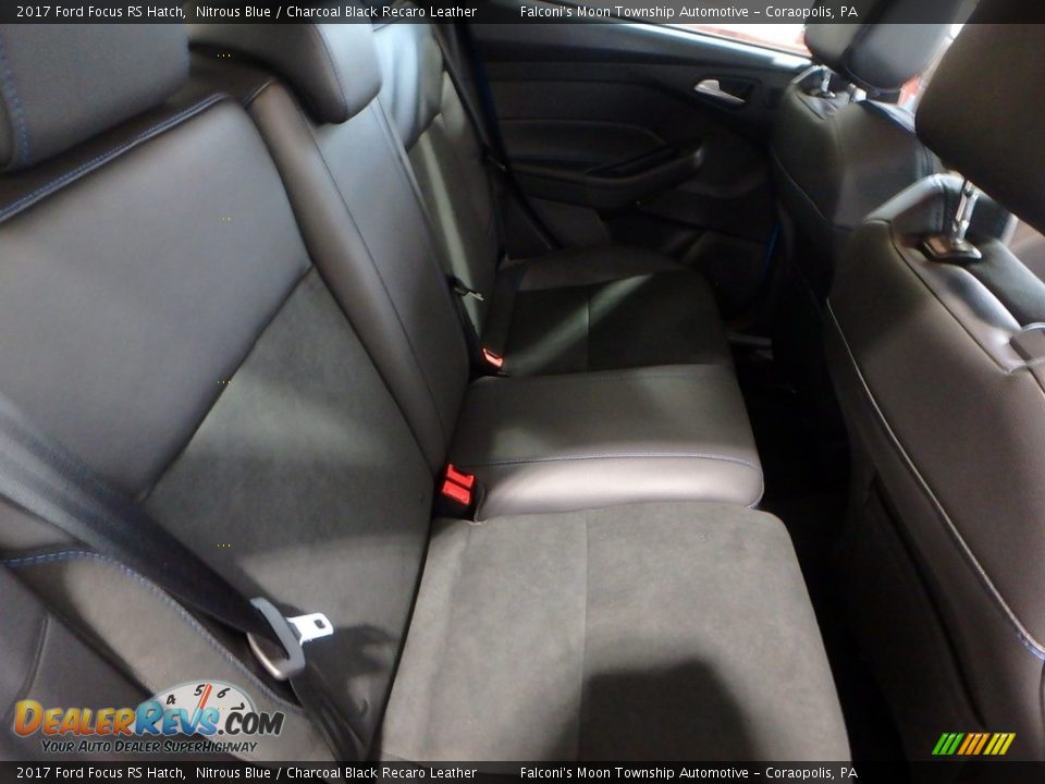 2017 Ford Focus RS Hatch Nitrous Blue / Charcoal Black Recaro Leather Photo #14