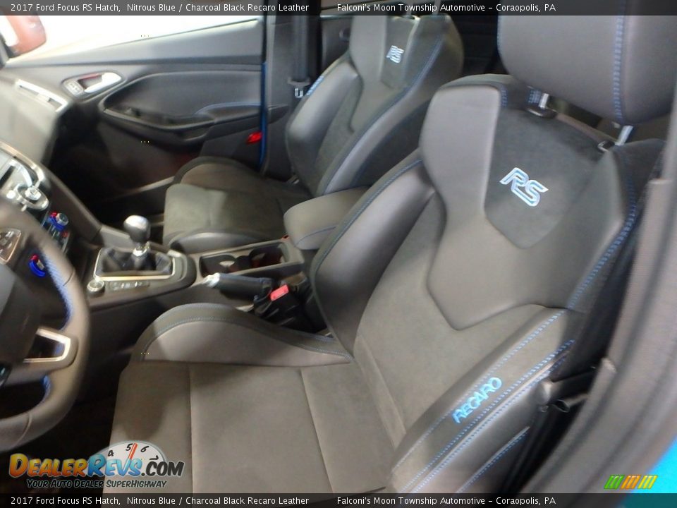 2017 Ford Focus RS Hatch Nitrous Blue / Charcoal Black Recaro Leather Photo #15