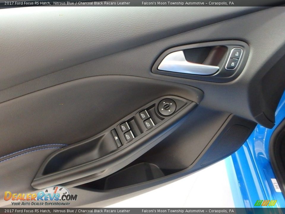 2017 Ford Focus RS Hatch Nitrous Blue / Charcoal Black Recaro Leather Photo #18
