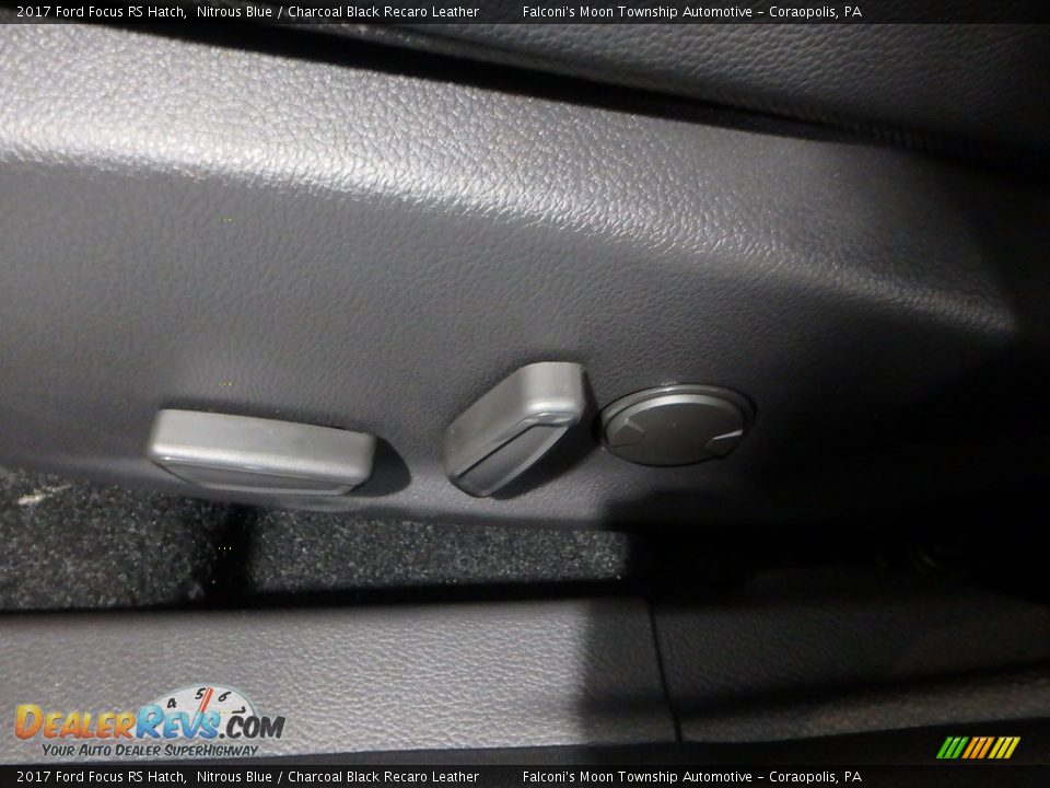 2017 Ford Focus RS Hatch Nitrous Blue / Charcoal Black Recaro Leather Photo #19