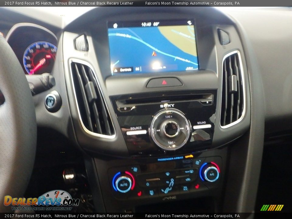 2017 Ford Focus RS Hatch Nitrous Blue / Charcoal Black Recaro Leather Photo #24