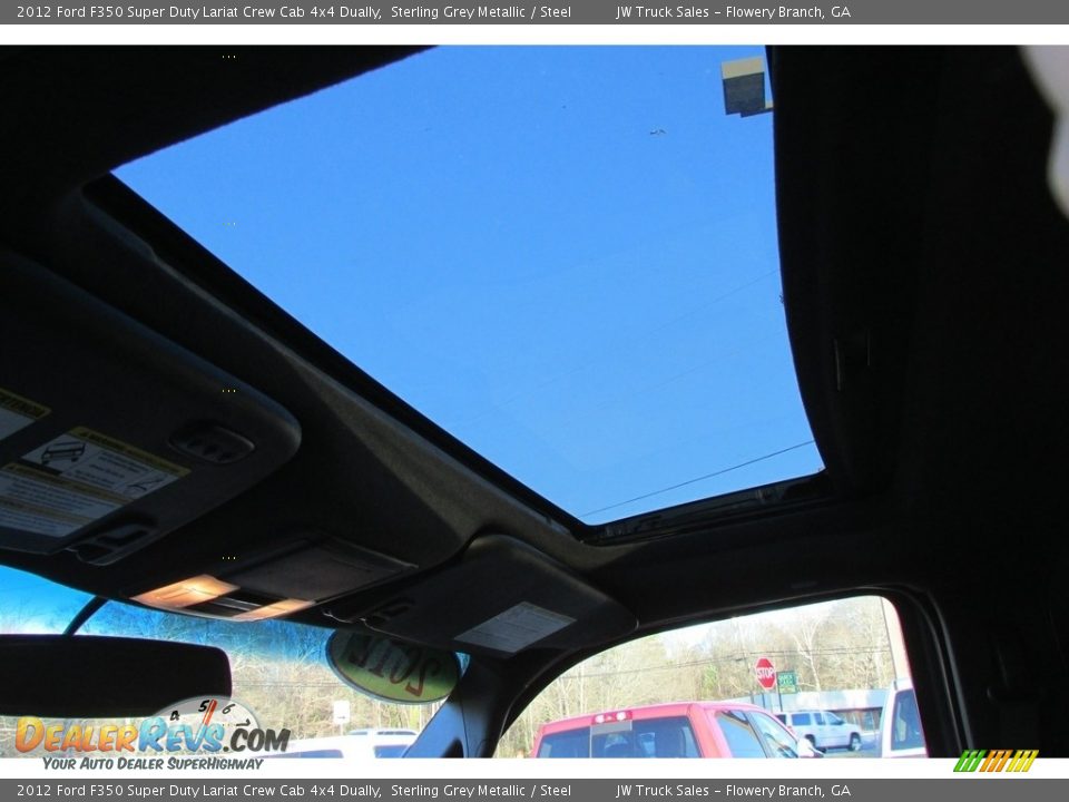2012 Ford F350 Super Duty Lariat Crew Cab 4x4 Dually Sterling Grey Metallic / Steel Photo #24