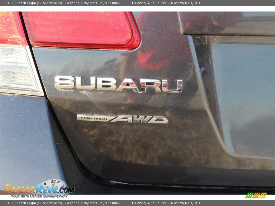 2012 Subaru Legacy 2.5i Premium Graphite Gray Metallic / Off Black Photo #23