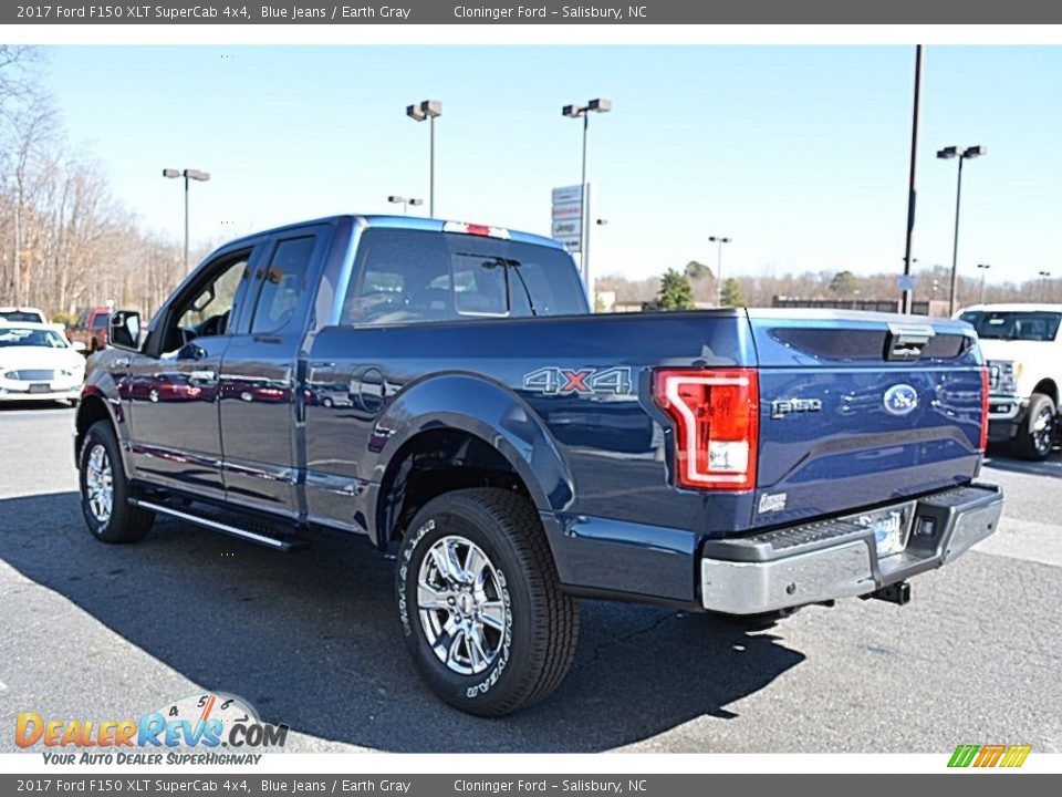 2017 Ford F150 XLT SuperCab 4x4 Blue Jeans / Earth Gray Photo #23