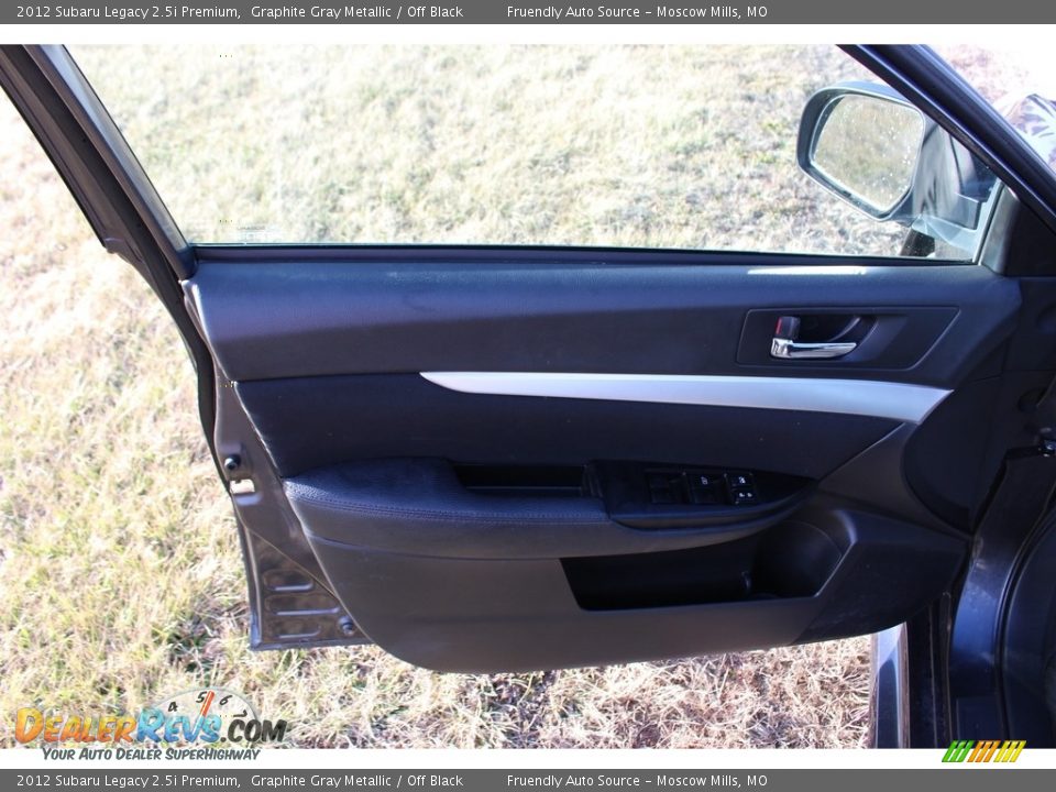 2012 Subaru Legacy 2.5i Premium Graphite Gray Metallic / Off Black Photo #25