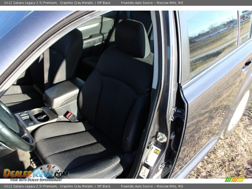 2012 Subaru Legacy 2.5i Premium Graphite Gray Metallic / Off Black Photo #26