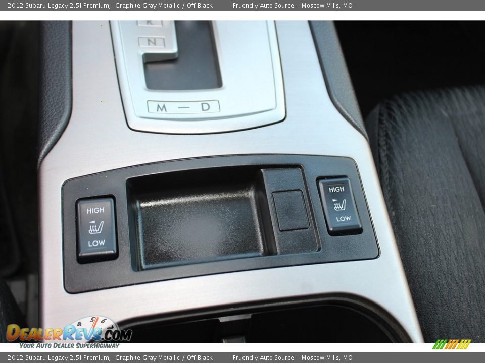 2012 Subaru Legacy 2.5i Premium Graphite Gray Metallic / Off Black Photo #32