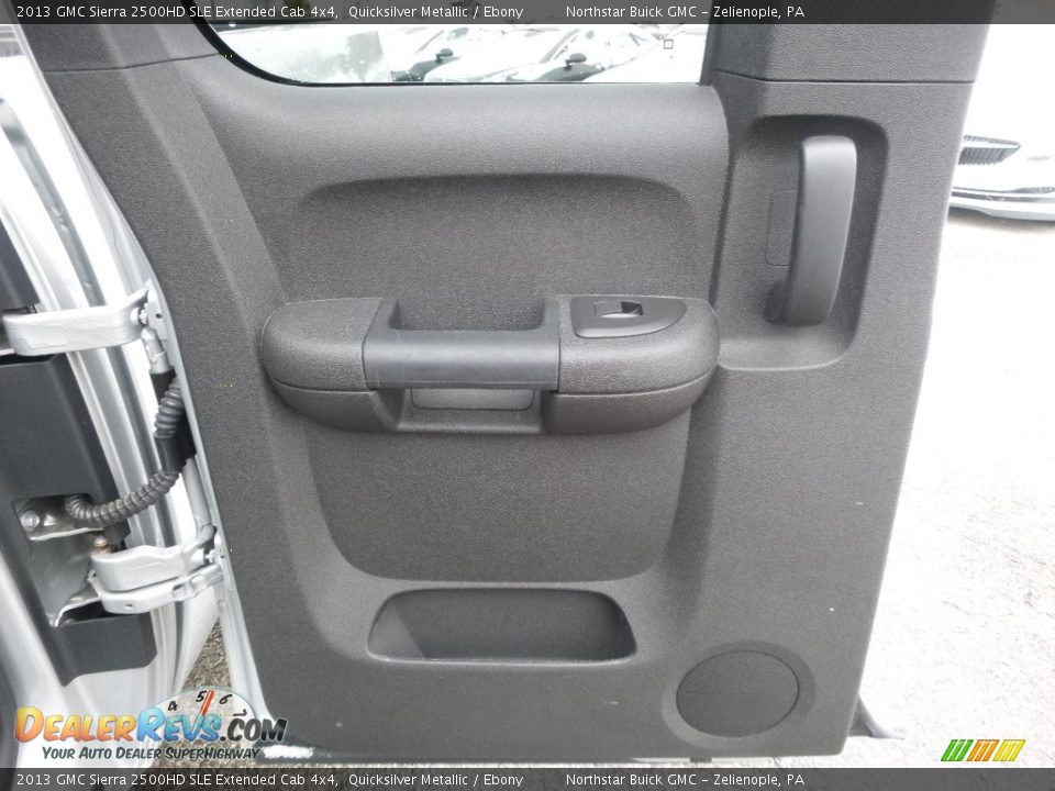 2013 GMC Sierra 2500HD SLE Extended Cab 4x4 Quicksilver Metallic / Ebony Photo #18