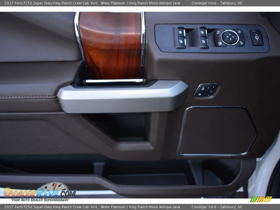 2017 Ford F250 Super Duty King Ranch Crew Cab 4x4 White Platinum / King Ranch Mesa Antique Java Photo #8