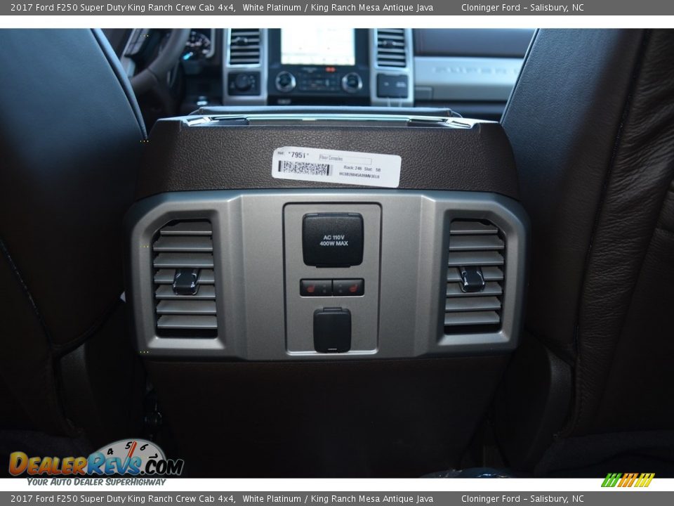 2017 Ford F250 Super Duty King Ranch Crew Cab 4x4 White Platinum / King Ranch Mesa Antique Java Photo #13