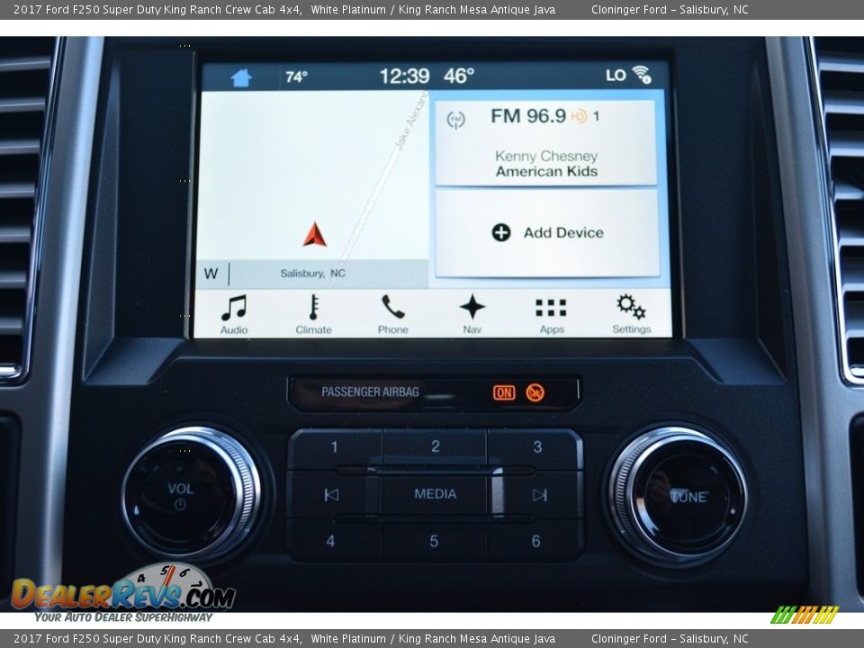 2017 Ford F250 Super Duty King Ranch Crew Cab 4x4 White Platinum / King Ranch Mesa Antique Java Photo #14