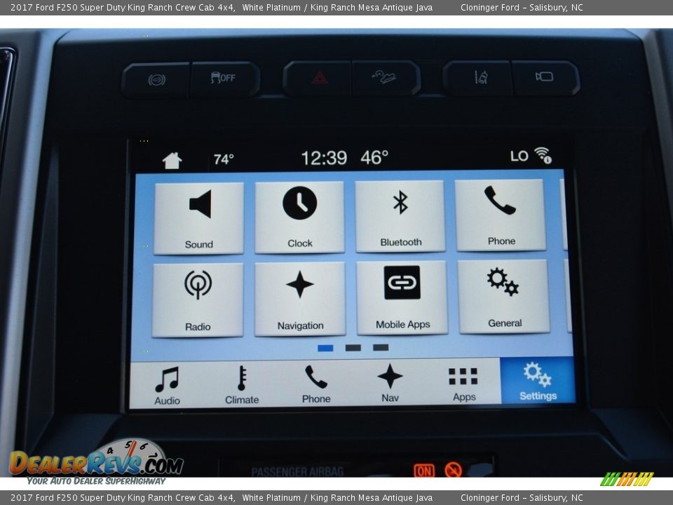 2017 Ford F250 Super Duty King Ranch Crew Cab 4x4 White Platinum / King Ranch Mesa Antique Java Photo #15