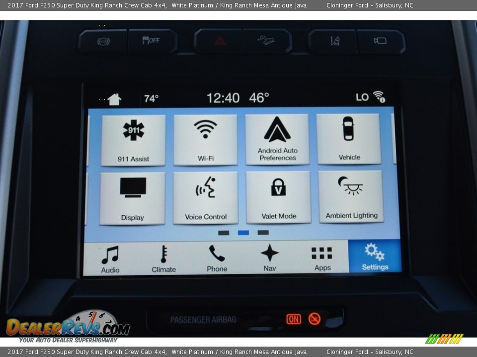 2017 Ford F250 Super Duty King Ranch Crew Cab 4x4 White Platinum / King Ranch Mesa Antique Java Photo #16
